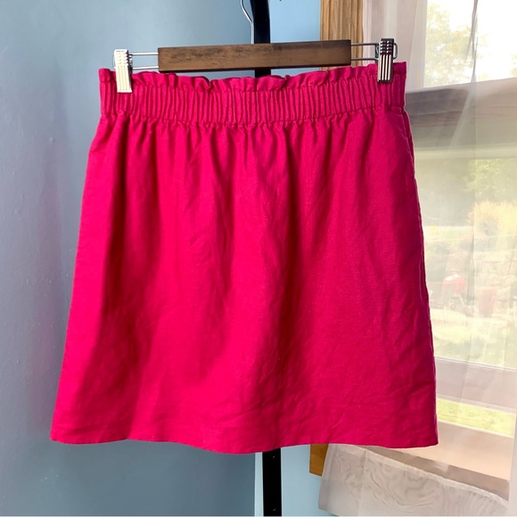 J. Crew Hot Pink Sidewalk Skirt - Picture 6 of 9